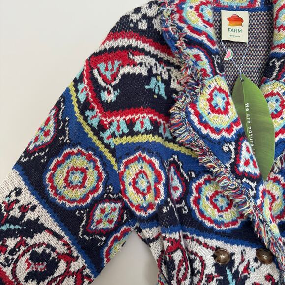 Farm Rio Ainika Floral Knit Cardigan - Picture 4 of 9